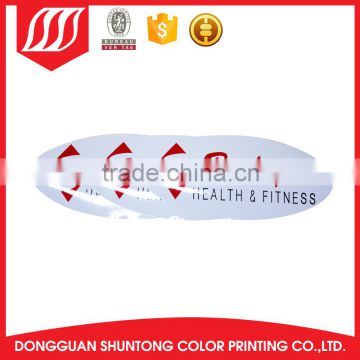 Recyclable logo print transparent sticker