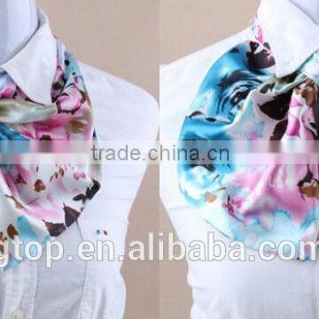 Fashion women ladies knitted silk scarf wholesale silk scarves printed scarf 60*60cm S-7