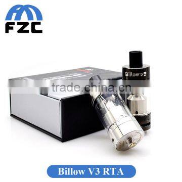 Stainless steel & pyrex glass Billow V3 RTA from FZEtech