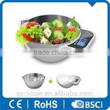 2015 Hot Bluetooth Kitchen Scale with stainless or plastic bowl