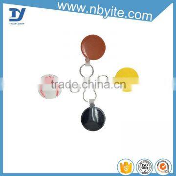 Fashionable made plastic soft pvc key chain