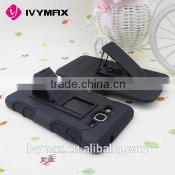 IVYMAX Distributor de Accesorios Para Celulares Black Clip Holster Combo Case for Samsung Grand Prime G530 With Kickstand photo-4