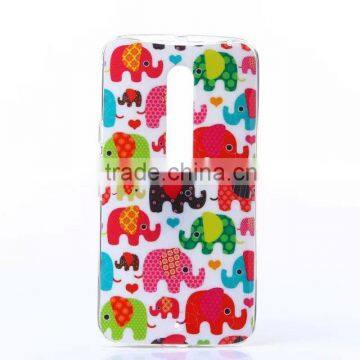 Cute elephant pattern platic case cover for Motorola motoxstyle