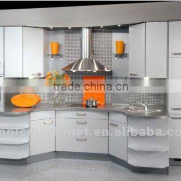 L06 Pearl White Lacquer Kitchen Cabinet