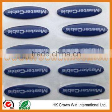 Fashion custom clear epoxy resin sticker