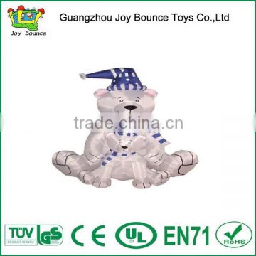 cute inflatable christmas polar bear,wholesale christmas inflatable