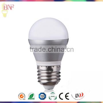 Silver G45 Die-Casting Aluminum Blub 5W led globe bulb