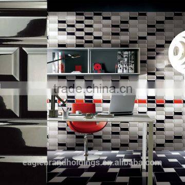 75x150 White Wall Tile, Bevel Surface Ceramic Tiles, Kitchen and Bathroom Interior Tile photo-3