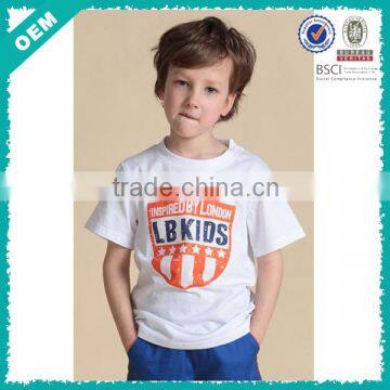 Custom logo tshirt with custom label children tshirt(lyt020011)