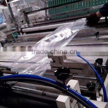 plastic hot sealing and cold cutting bag making machine