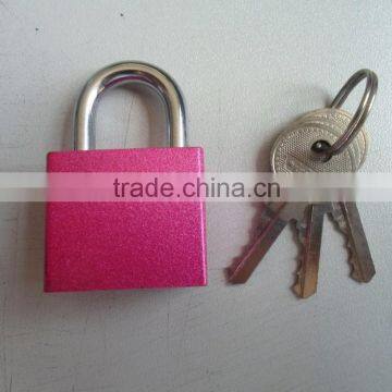 Factory Price Square Type Color Painted Heart Logo Hardened Short Shackle Atomic Key iron Padlock