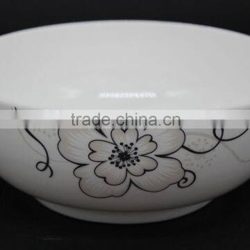 9 Inches Elegant Style New Bone China Porcelain Salad Bowl