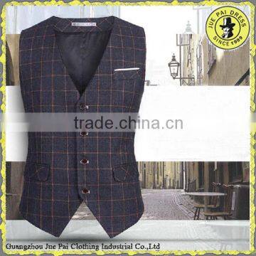 polyester and cotton men's office vest&wedding waistcoats for men