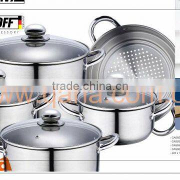 stainless steel pots support all tye of fire, induction compatible pot