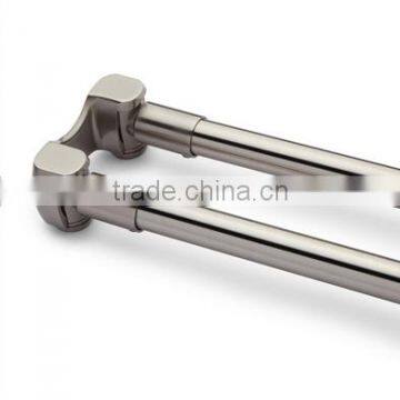 ceiling fixed curtain pole for corner bath