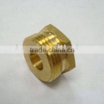 CNC turned brass coupling