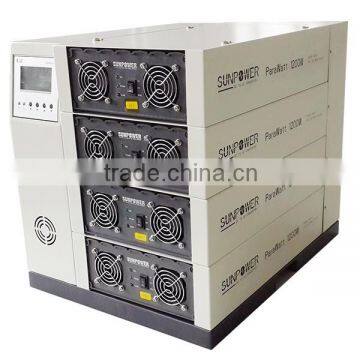 solar charge controller+inverter 4800/6000W Modular PV Hybrid system