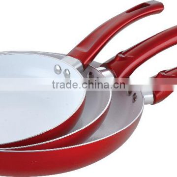 Aluminum ceramic fry pan cookware with different size