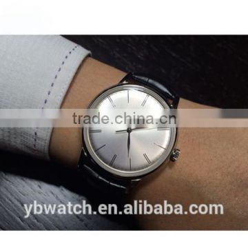 2015 leather watch wrist watch quartz promotion watch