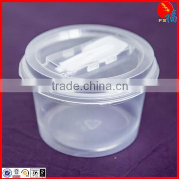 clear PP microwave soup bowl with lid