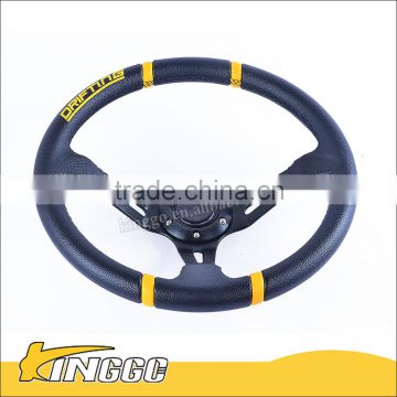 14 inch Deep Dish PVC Leather Steering Wheel