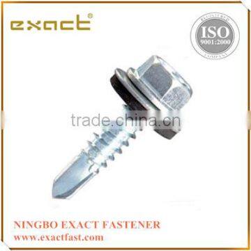 Colored Hex Painted Head Self Drilling Screws With Rubber Washer Roofing Screw With Washer Rubber photo-6