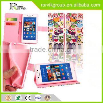 2015 wholesale cell phone china book style mobile phone case printer for sony xperia M2