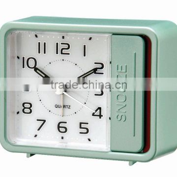 Pinky color square shape touch push light Alarm clocks