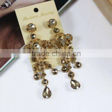 fashion alloy gold earrings