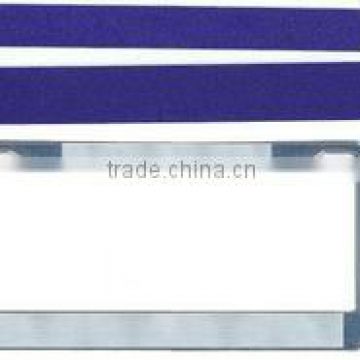 Blue Background with Yellow Letters License Plate Frame Strips