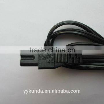 6-Feet 18AWG Figure 8 Shape AC Power Cable Without Polarized C-7/1-15P, Black photo-2