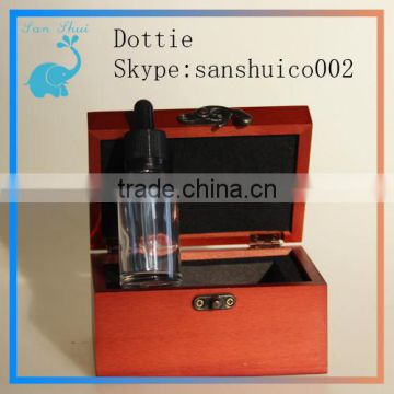 round glass dropper bottle match with high quality wooden packing tube new design dropper bottles wholesale