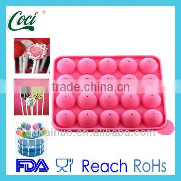 Lollipop shaped silicone custom moon cake mold