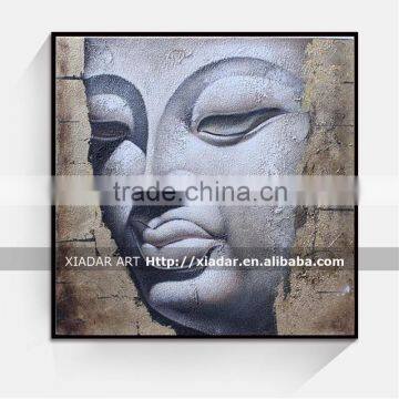 Wall art decor buddha face oil painting for bedroom decor shu162