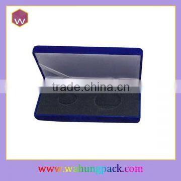 Wholesale velvet coin box packaging design medal box