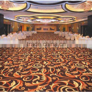 Wilton deep coffe color floral carpet wall to wall carpet machine carpet                        
                                                Quality Choice