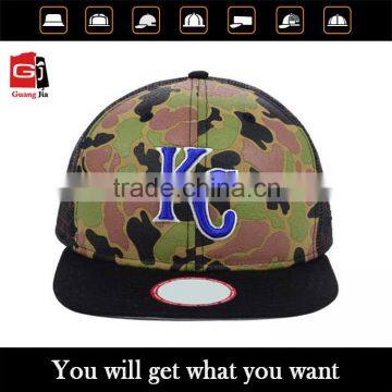 2015 Latest Design Cap Camo Cotton Mesh Snapback Cap