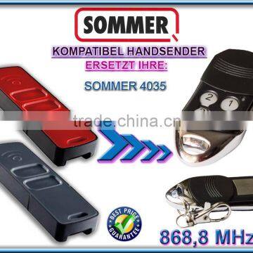 For SOMMER remote 4035 ,SOMMER garage door remote replacement 868,8MHZ
