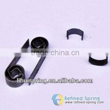 Mechanical stainless steel or steel flat wire spiral spring