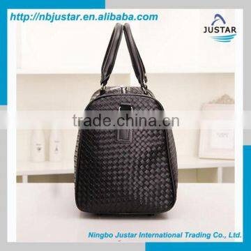 Large Capacity PU Weave Leather New Design Fashionable Travel Luggage Bags Quality Choice Most Popular photo-3