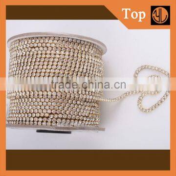 3mm roll cup chain crystal rhinestone chain in roll