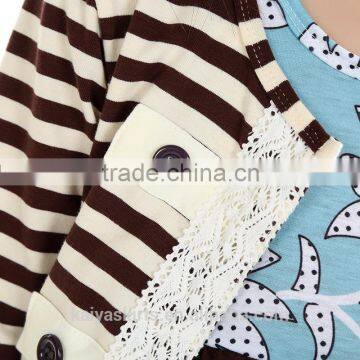 2016 Christmas Yiwu Kaiya New Fashion 3 Pieces Coat Dress and Pant Baby Girl Boutique Clothing Sets photo-4