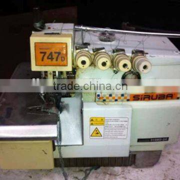 Siruba 747D Used Second Hand Old Siruba Overlock Industrial Sewing Machine For Sale