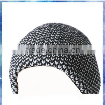 Tuck Back Monochrome Knitted Beanie Hat/beanie Hat Knitting Pattern/100 Acrylic Beanie photo-3