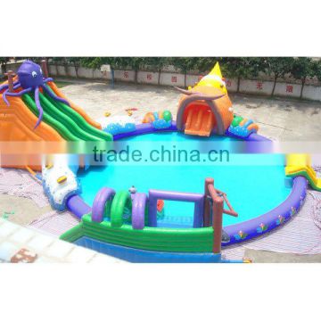 big inflatable water park