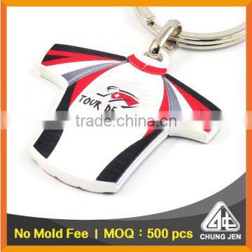 China Supplier cheap two sided printing souvenir metal bike key holder