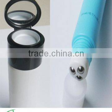 empty plastic cosmetic packaging with mirror