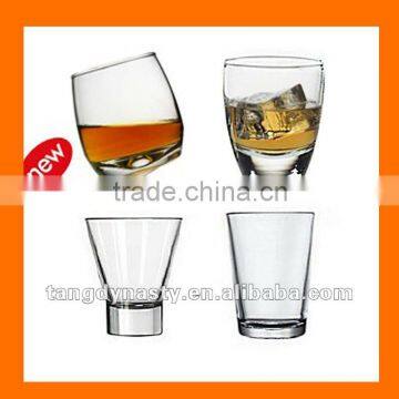 Clear glass tumbler ,hand made