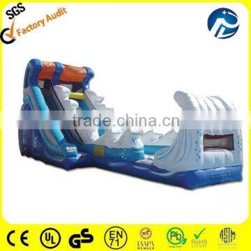 commercial inflatable sea wave slide for summer holiday party