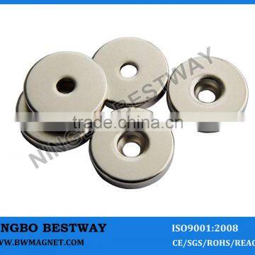 Strong NdFeB N45 Magnet With Countersunk Hole